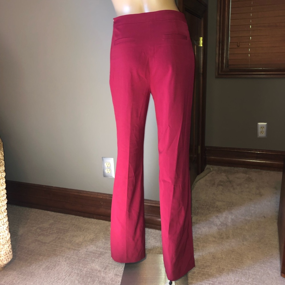 Red Venus Work Pants (Front Button Design) - Picture 2 of 7